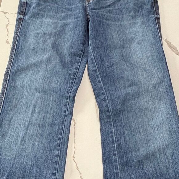 Calvin Klein | Medium Dark Wash Women’s Lean Bootcut Denim Blue Jeans Size 10 - Picture 7 of 16